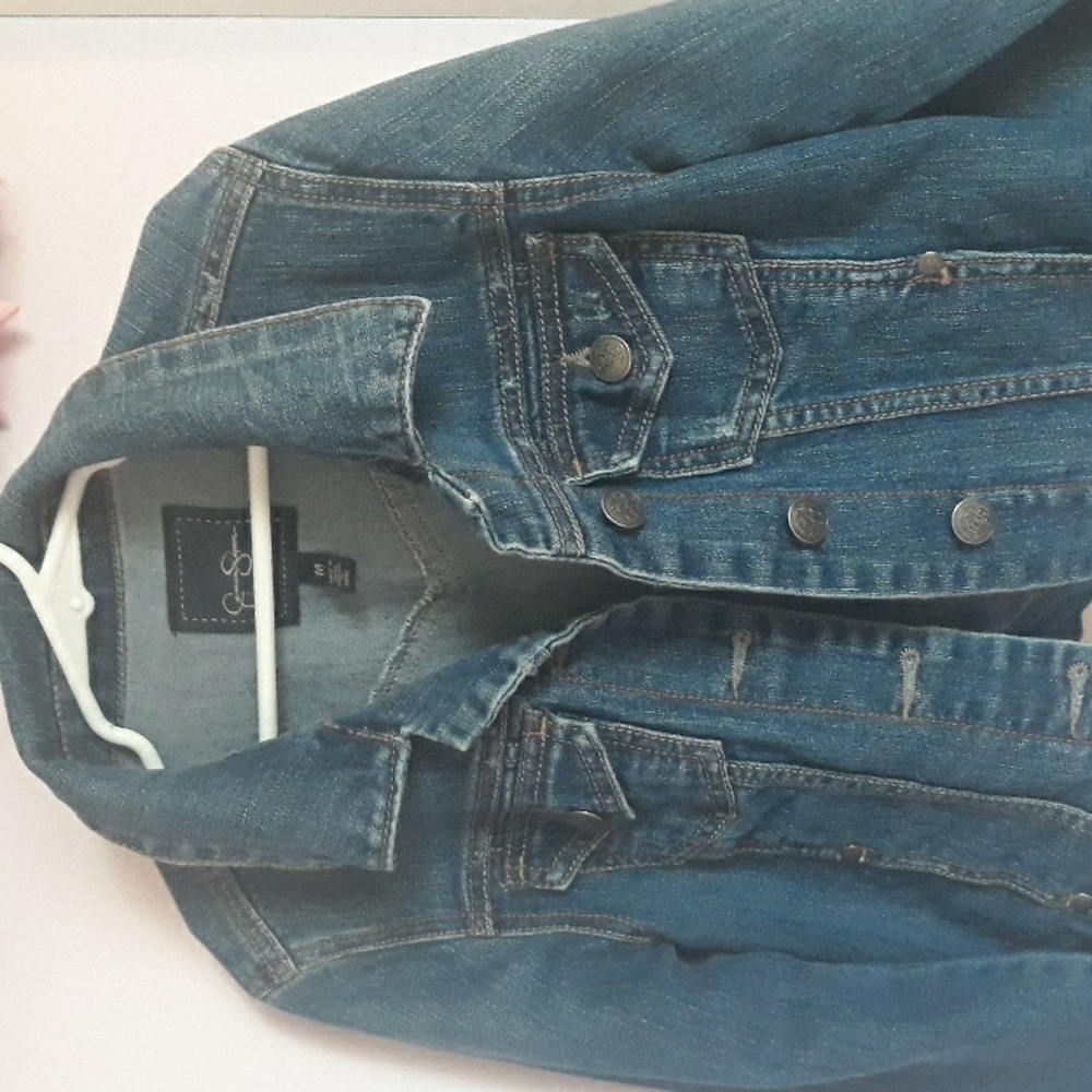 Jessica Simpson Girl Blue Jean jacket Size M.